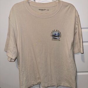 Abercrombie & Fitch Beige Graphic Tee